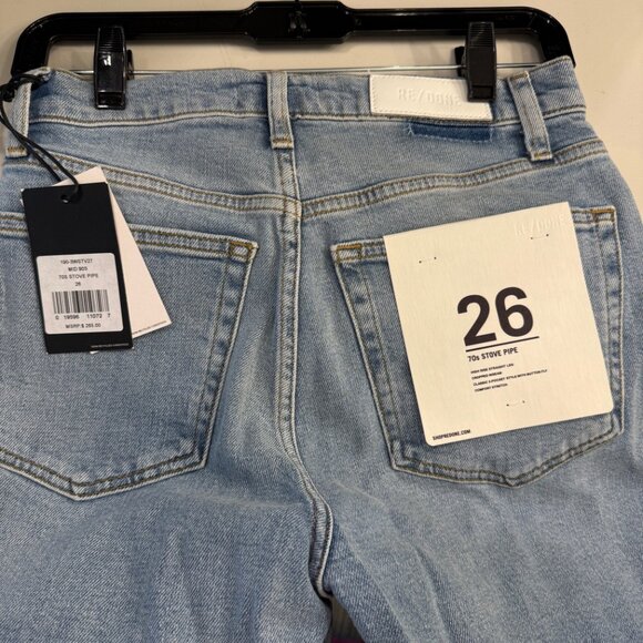 RE/DONE STOVE PIPE JEANS - Picture 3 of 4